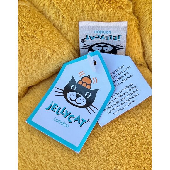 Jellycat Fleury Plush Pillow Toy 15" Polyester Yellow & Brown With Tags Gift - Picture 5 of 12